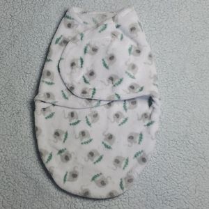 Elephant Fuzzy Velcro Swaddle